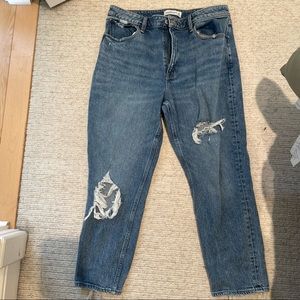 Abercrombie Curve Love High Rise Mom Jean